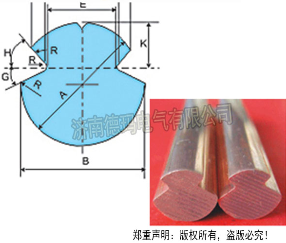 双沟型铜滑触线介绍